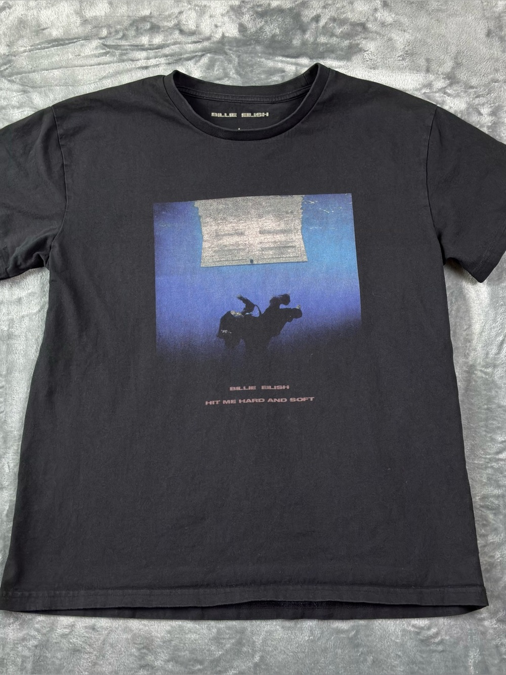 Billie Eilish Hit Me Hard and Soft Black T-Shirt Unisex Size Large Official Tour